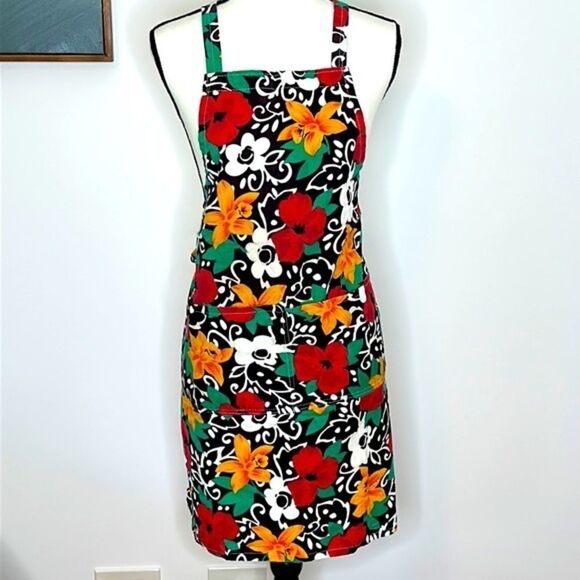 Vintage Hawaiian print apron - Picture 1 of 5